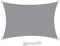 swift Tenda parasole, 4 m x 5 m, impermeabile, rettangolare, in poliestere PES, 98% blocco UV, 4 x 5 m, tenda parasole 5 x 4, rettangolare, per giardino, esterno, patio, con corde gratuite, grigio