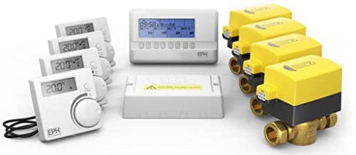 Heating Parts Warehouse EPH 4 Zone Wireless S Plan Control Pack, CR4PRF, 22mm Compression Fittings, 4.6 L/min Flow Rate
