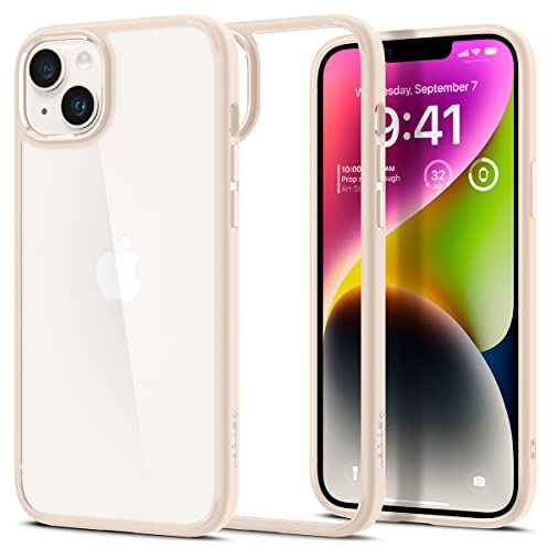 Spigen Ultra Hybrid Hülle Kompatibel mit iPhone 14 Plus -Sand Beige