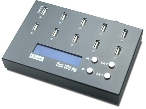 EZ DUPE 1:9 USB-Duplizierer - Selbstständiger Flash-Medienlaufwerk-Kopierer (Mini USB Pro)