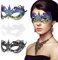 Sibba 3 Stück Maskerade Masken für Frauen Sexy Spitze Venezianische Gesichtsmaske Weihnachten Auge Masked Dame Mädchen Maskerade Abschlussball Karneval Maske Ball Kostüm Zubehör Maskerade Party B