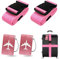 Koffergurt Kofferanhänger Set, 2 Stück gepäckband mit 2 Stück Gepäckanhänger Set, Kofferband Gurt Personalisierte Identifikation für Schnell erkennen Gepäck Reisetasche Koffer (Rosa)