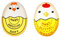 Finyoffiy 2 Stück Eieruhr, Eieruhr zum mitkochen, Egg Timer zum mitkochen,Timer für gekochte Eier,Kochei Wärme Farbwechselanzeige (2pcs)