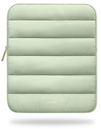 Vandel - The Original Puffy iPad Sleeve 9-11 Inch Tablet Sleeve, Green iPad Case for Women and Men, Cute iPad Air Pouch, iPad 9 10 Inch, 11 Inch Bag
