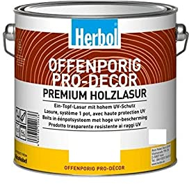 Herbol Offenporig Pro-Decor Premium Holzlasur Ral 5009 Azurblau 5 L