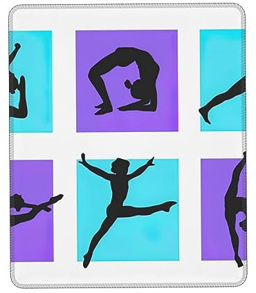 ZISHAK Tappetino per mouse personalizzato per gioco di ginnastica, spesso, lavabile, base in gomma antiscivolo