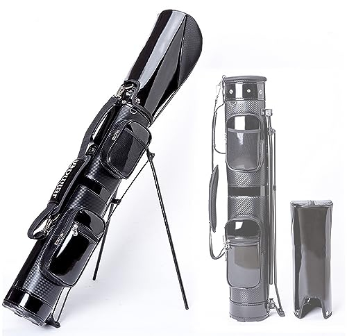 FUUBAMB00 Leichte Golftasche für 8–9 Schläger, 2 Tragetaschen, Verstellbarer Tragegurt, Golf-Tragetasche, Ideal für Golfplatz und Reisen