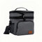 DAROSS Lunch-Tasche, isolierte Lunch-Tasche, 15 l isolierte Kühltaschen für Damen/Herren, Lunch-Kühltasche, erweiterbares 2-lagiges Design/2 Temperaturzonen (15 l, grau)