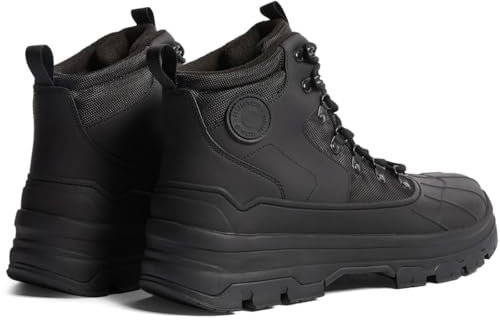 Hunter Stivali da uomo Explorer Duck in tessuto sintetico, nero, 43 EU
