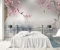 songqians Papier Peint 3D Peinture Murale 350x250cm Oiseau Fleuri Rose Papier Peint Panoramique Tapisserie Murales Salon Chambre