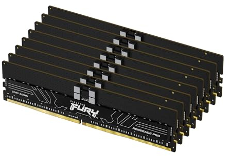 Kingston Fury Renegade Pro XMP 256GB 6800MT/s DDR5 ECC Reg CL34 DIMM (Kit mit 8) Speicher Übertaktbares ECC Registered DIMM - KF568R34RB2K8-256