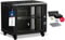 Bemacom Netzwerkschrank 19 Zoll Serverschrank Pro Serie 9HE, Server Rack für Wandmontage EDV Schrank 19 Zoll Gehäuse mit Traglast 60kg, 600x450x474 mm Schwarz, mit Glastür + abschließbar RAL 7005