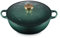 Le Creuset Holly Collection Casserole à soupe en fonte émaillée 4,5 l avec bouton doré
