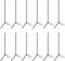 QTTRPCU 12 Stück Anti Tangle Boom 9 cm Anti Tangle Anti Tangle Boom Metall Futterkorb Angeln Grundblei Angeln Feeder Zubehör, Angeln Zubehör für Grundblei Feederzubehör, Feeder Angeln Grundangeln