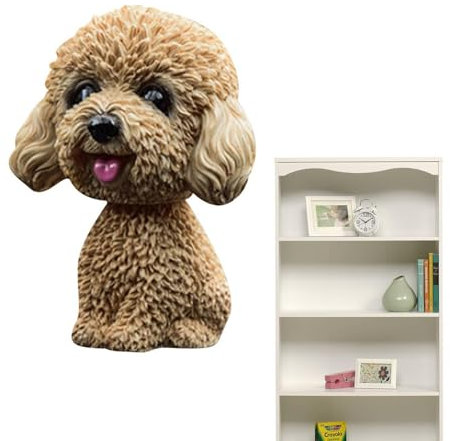 Generisch Dashboard-Bobble - Süßer Wackelkopf-Hund Aus Harz - Liebhaber Kreatives Geschenk Für Auto Fahrzeug Schreibtisch Tischplatte Büro - Baby Kinder Spielzeug