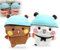 WDKXCN Bubu Dudu Kuscheltier, Bubu Dudu Plüsch, Niedliche Cartoon Plush Pillow Toy, Dudu Bubu Plüschtier, Geburtstagsfeiergeschenke für Jungen und Mädchen-2pcs, Spielzeug für Raumdekoration