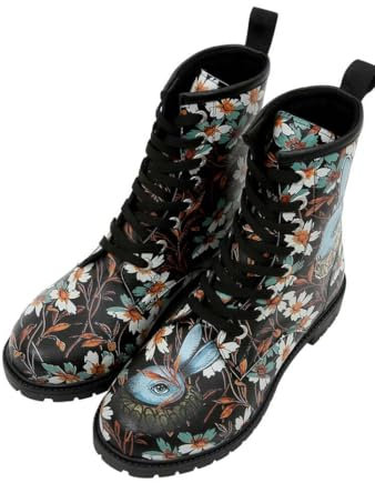 Women Vegan Leather Black Long Boots - Are You Lost Design