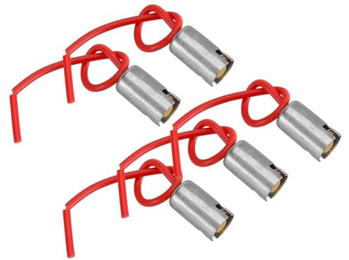 LETAOSK 5 x Auto LKW SUV BA9S Glühbirne Fassungen Halter Sockel Steckverbinder mit Draht