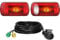 TLGREEN LED Anhänger Rückleuchten Set, Rücklicht Anhänger Beleuchtung 13 polig 12V Anhängerbeleuchtung Rücklichter mit 6 Funktionen, 2 * 5.5m Kabelsatz und E-Geprüfte
