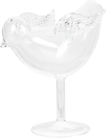 GREENADSCAPE 1 Pc Bicchiere Da Cocktail Uccellino Bicchieri Da Cocktail Bicchieri Da Martini Chiaro Cristalleria Di Rocce Bere Guarnire Coppa Martini Bicchiere Per Bere Alto Borosilicato