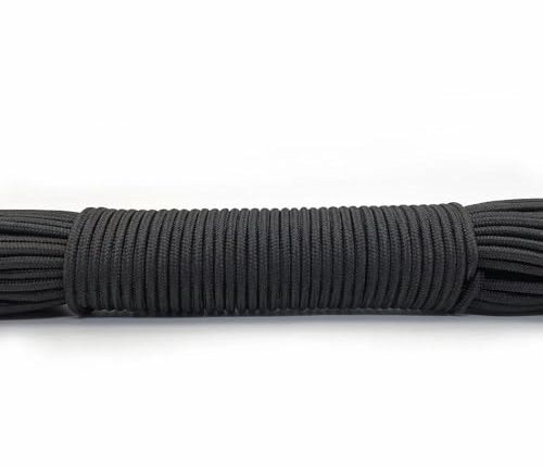 GUOZIF 100ft 3mm Paracord Lanyard Rope Parachute Cord Hiking Camping Clothesline Bracelet Accessory Bracelet One Core