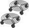 PEILU Pflanzenroller Outdoor Ø30cm Rund Pflanzen Untersetzer mit 360° Drehbare Rollen Blumen Rollbrett bis 150KG Gefäßroller für Sonnenschirmständer, Mülleimer, Regentonne, Pflanzentopf (Type A)