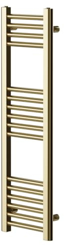 Wholesale Domestic Pizarro Brushed Brass 1000mm x 300mm Straight Heated Towel Rail