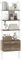 GIANTEX Leiterregal mit 4 offenen Ablagen & 2 Schubladen, 184 cm Bücherregal platzsparend, Standregal für Wohnzimmer, Arbeitszimmer & Büro, 60 x 30 x 184 cm (Weiß)