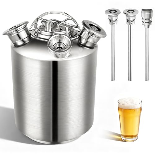 Zertylre Bierreinigungsfass 10l, 3-Kopf Schankanlagen-Reinigungsset, EnthäLt A, G Und S Keg-Seil Mit Citronella, Bierzapfanlage Und Bierleitungsreiniger FüR Bars