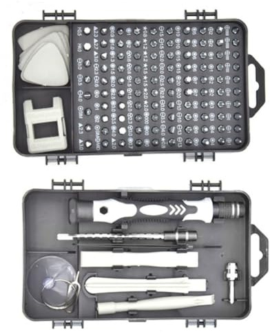 115-in-1 Präzisions-Schraubendreher-Set mit Multi-Bits, Elektronik-Reparatur-Set für Computer, Laptop, Telefon, Uhren, Kameras und kleine Haushaltsgeräte