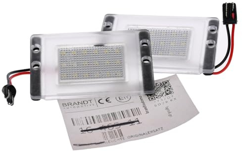 BRANDT AUTOMOTIVE Kennzeichenleuchten + Kabel LED kompatibel mit Volvo 850 I 93-97 V70 I P80 97-00 XC70 I P80 98-00