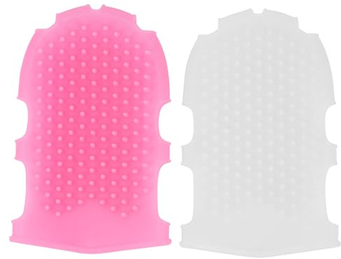 VALICLUD Brosse de Massage en Silicone Lot de 2 Pièces Brosse Corps Exfoliante Design Ergonomique pour Bain et Spa Soins du Corps Sûrs et Efficaces