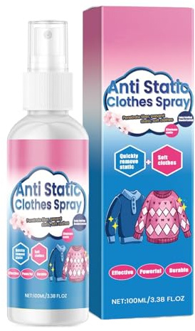 Antistatikspray Für Kleidung Und Textilien 100 ml Tragbarer Universeller | Statik-Entferner Für Kleidung Kleidung, Pullover, Sofa, Decken, Teppiche, , Für Zuhause Und Reisen