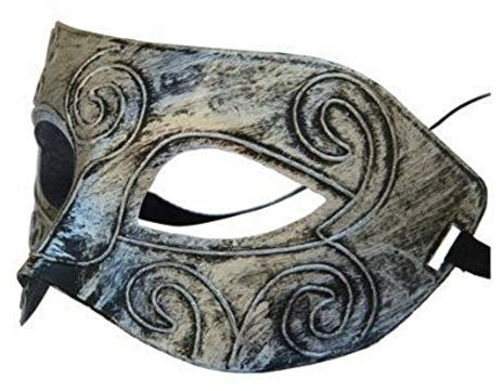 Boolavard® TM nouvelle arrivée jazz Mens Masque Halloween mascarade masques vénitiens dansante masque (argent)