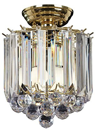 Endon FARGO-BP Brass effect plate Flush Light Fitting