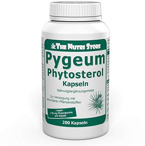 Pygeum Phytosterol vegane Kapseln 200 Stk. - Zur Versorgung mit sekundären Pflanzenstoffen - 3-6 Monatsvorrat