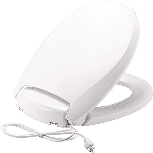 Bemis Radiance Plastic Toilet Seat, Round, White, H900NL 000