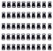 HONGCI 50pcs Seitliche Freigabe-Plastikmini Schnallen 3/8 Zoll für Paracord Armbänder, Hundehalsband, Gurtband, Bushcraft, Rucksack-Zusätze, Zelt (Schwarz)
