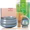 Goodwei Ensemble de Cérémonie Thé Matcha: Bol Céramique, Fouet à Matcha, Cuillère et 30g de Thé Vert Matcha Biologique (Menouseki)