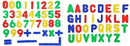 Simba 4591457 - Magnet-Zahlen/Zeichen & 104591456 - Art und Fun, Magnet-Groß-Buchstaben, 31-tlg