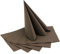 50 Stück Servietten BRAUN 40 x 40 cm stoffähnlich zum falten Dunkelbraun Hochzeit Herbst Deko Geburtstag Dinner 100% biologisch abbaubar