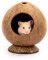 andwe Coconut Hut Hamster House Bed for Gerbils Mice Small Animal Cage Habitat Decor