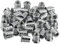 10 X Mprofi MT® Insert Fileté Bois-Vis à Six Pans Creux-D'écrous Filetés D'insertion pour des Meubles en Bois-Manchons à Visser- Boulons à Visser avec Rebord-Insert à Visser en Acier M6x13mm