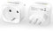 LENCENT 2X Reiseadapter DE zu IT Reisestecker Adapter Typ-L Schuko Netzadapter auf Italien Chile Malediven Uruguay Syrien Steckdosenadapter, Weiß
