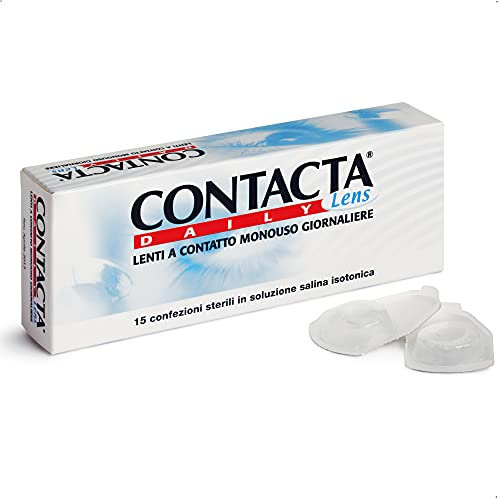 Contacta, Daily Lens 15, Lenti a Contatto Giornaliere per Miopia, Lenti a Contatto Usa e Getta Sicure e Facili da Applicare, Diottrie -1,50, Confezione da 15 Lenti Monouso