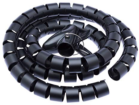 CONNECT IT Rohr für die Kabelführung WINDER, 1,5m x 30mm, schwarz