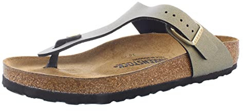 BIRKENSTOCK Gizeh BF Ladies ICY Metallic Stone Gold Sandals 37