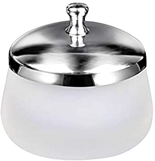 Crystal Glass Nail Art Dappen Dish with Cover Nail Glass Crystal Cup Acrylic Powder Liquid Container Disinfection Cup Frosted Nail Washing Cup Holder for Beauty Art Nail HJ-NAPB025 …