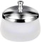 Crystal Glass Nail Art Dappen Dish with Cover Nail Glass Crystal Cup Acrylic Powder Liquid Container Disinfection Cup Frosted Nail Washing Cup Holder for Beauty Art Nail HJ-NAPB025 …