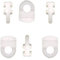 Curtain Track Gliders Hooks for VW Campervan Caravan White Curtain Glider Effortless Gliding Rail Slider for Window door Shower Pack of 20.